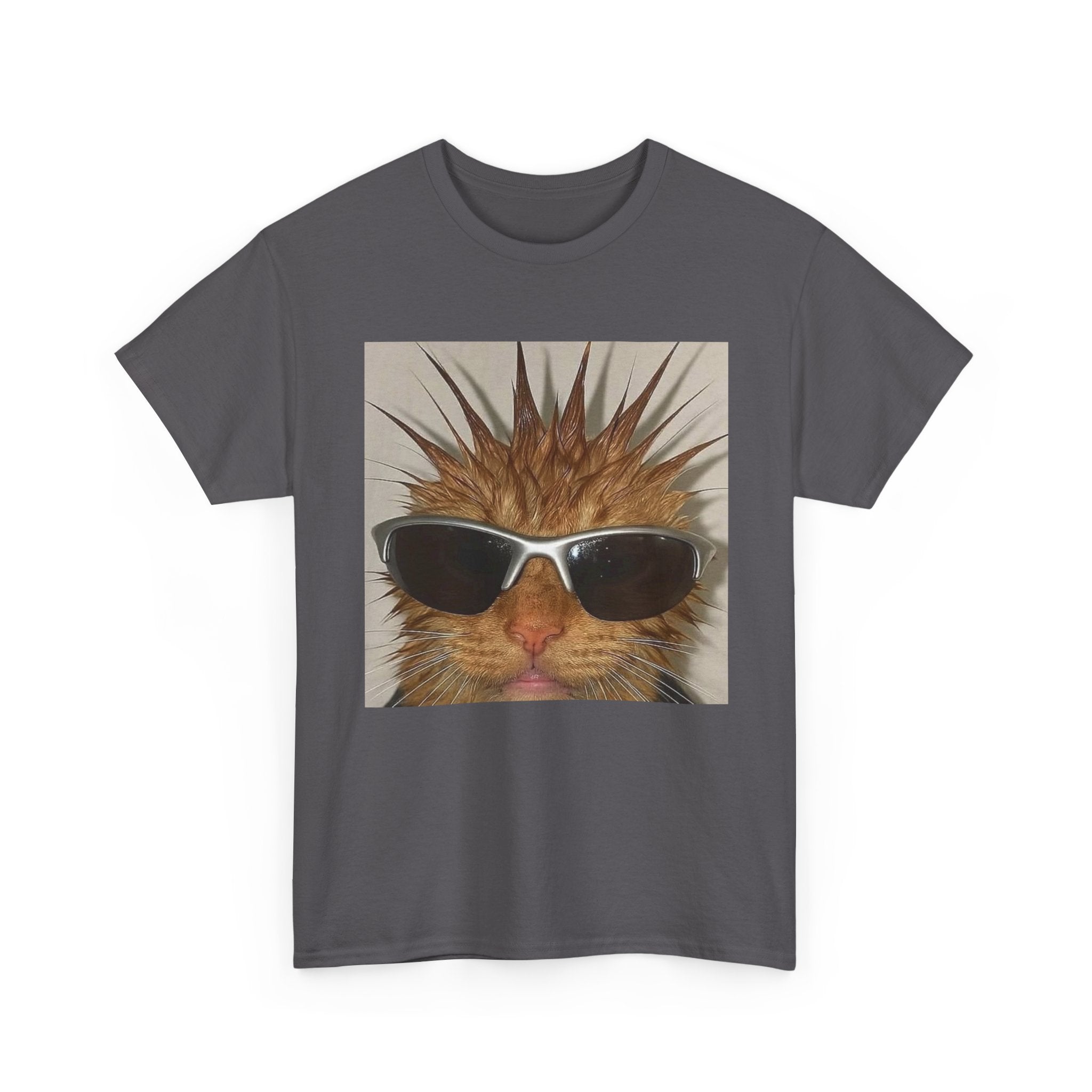 Rockstar Cat With Glasses Tee