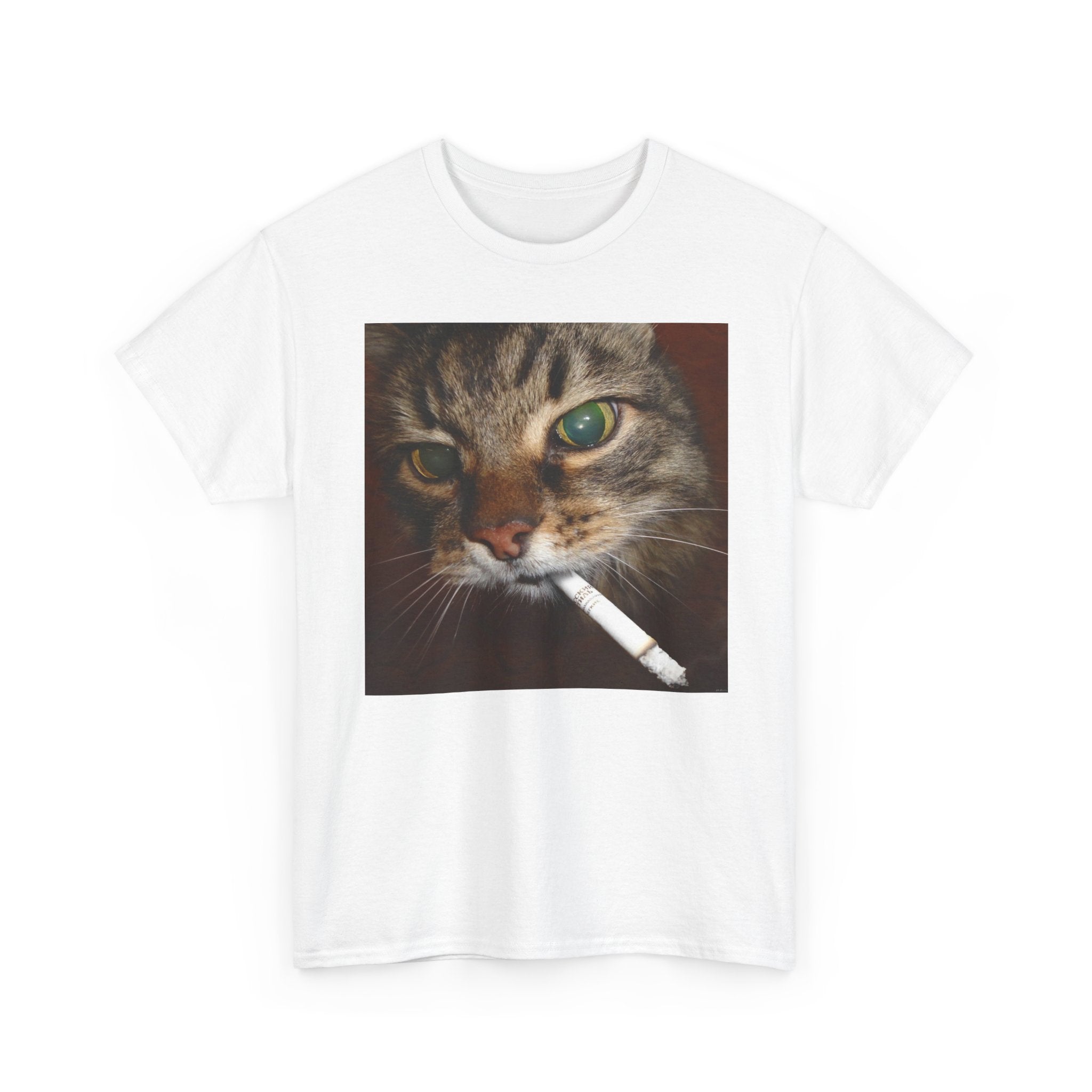 Cat Smoking Cigarette Tee