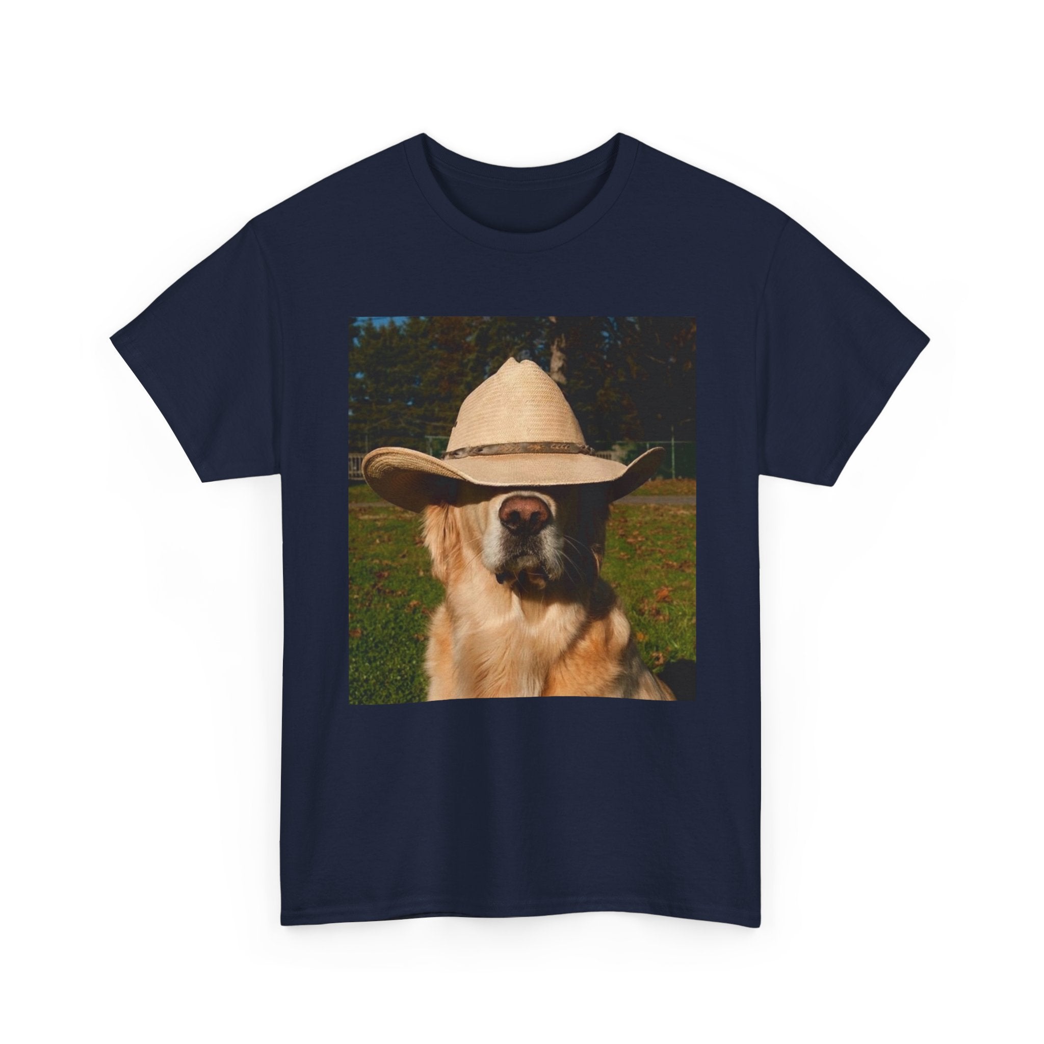 Funny Retriever Cowboy Hat Tee