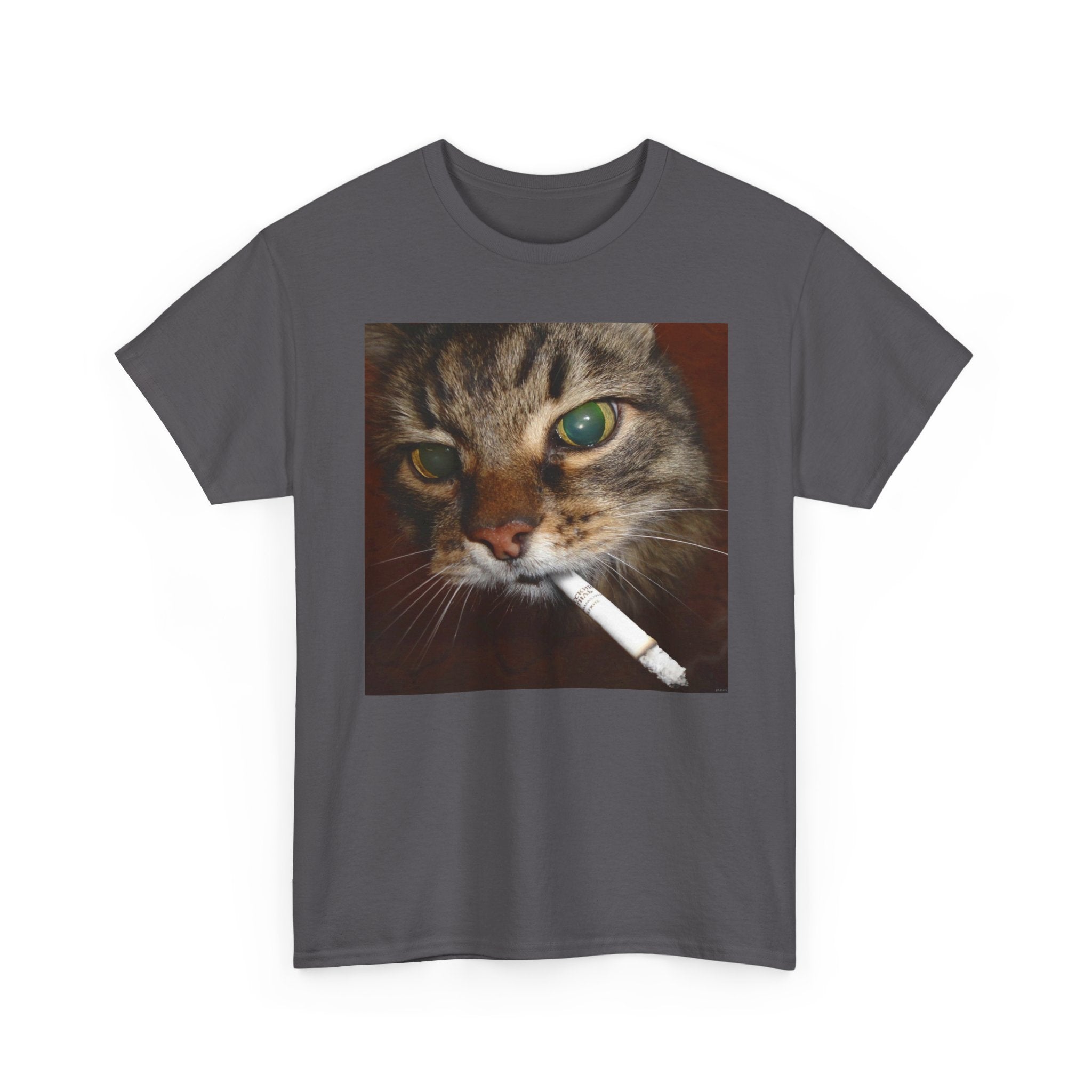 Cat Smoking Cigarette Tee