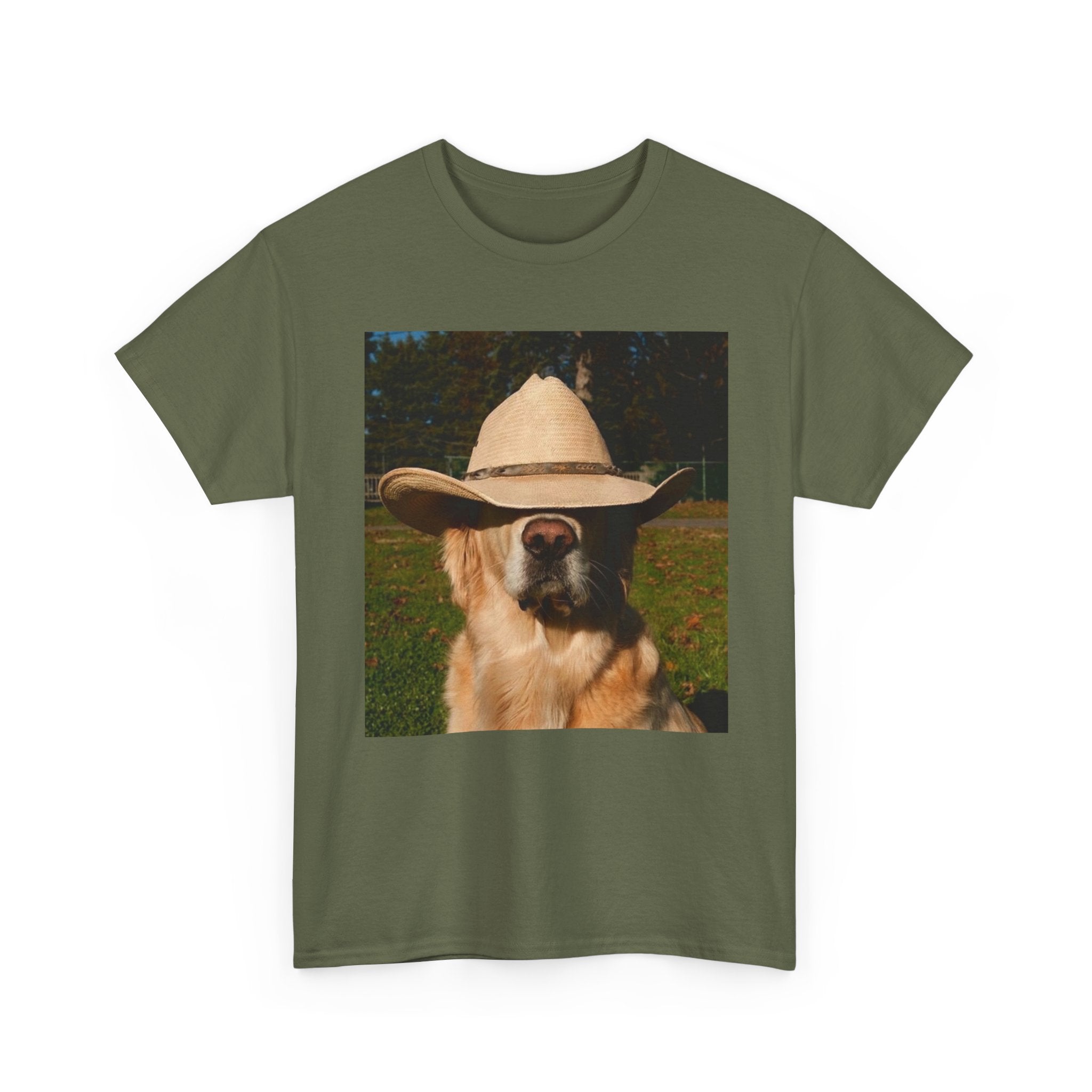 Funny Retriever Cowboy Hat Tee