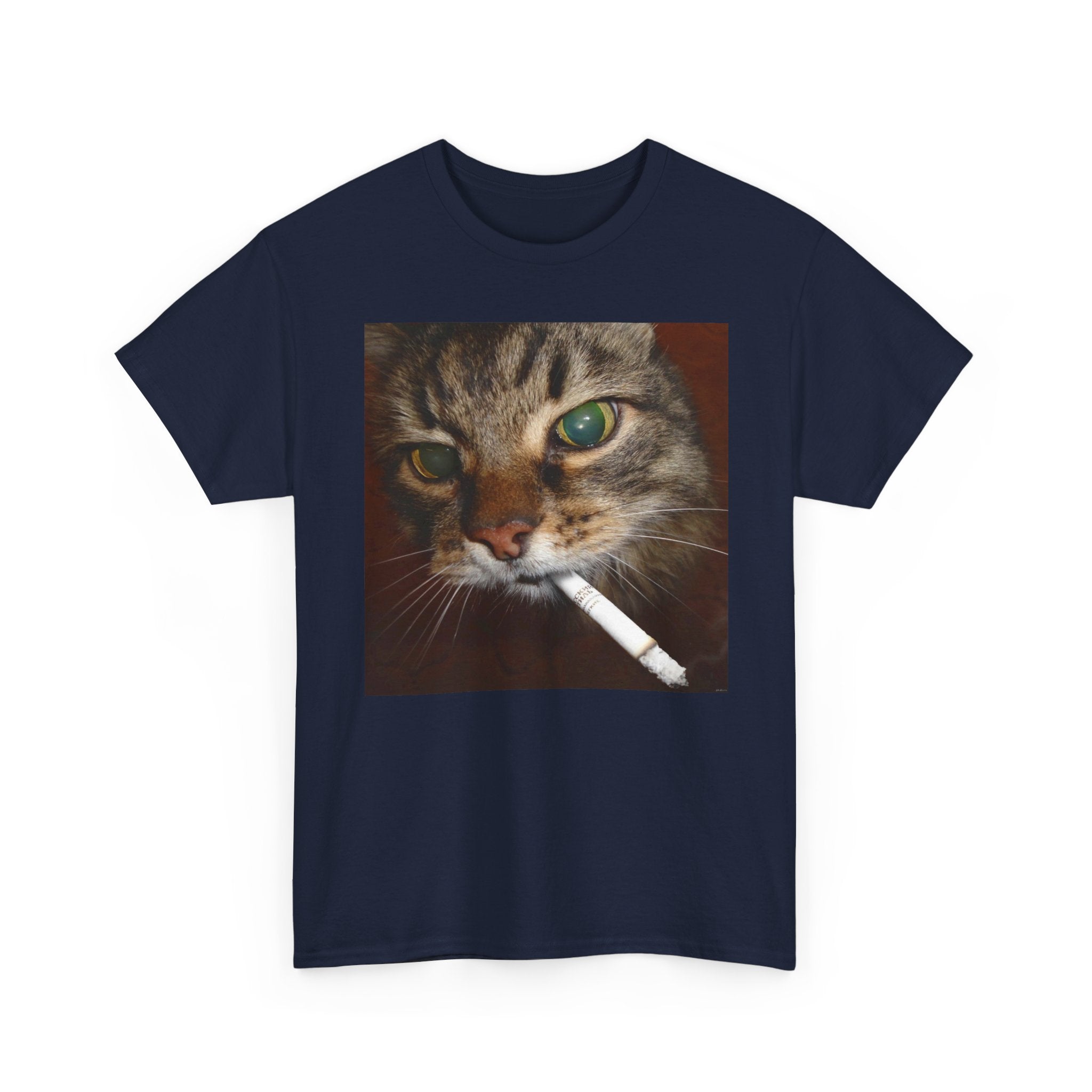 Cat Smoking Cigarette Tee