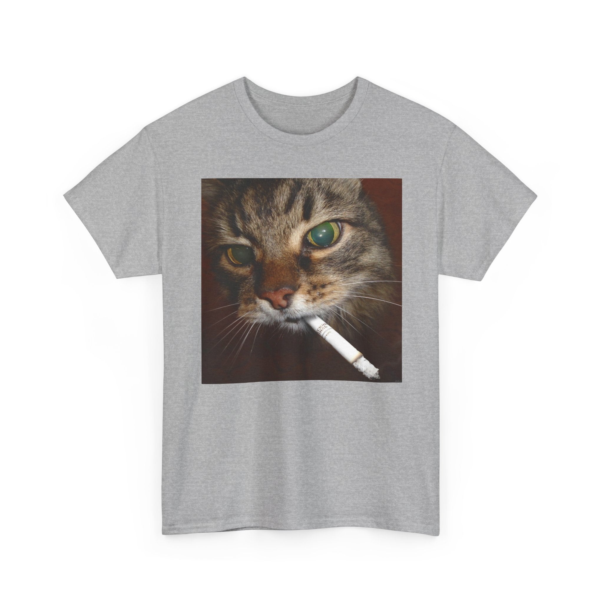 Cat Smoking Cigarette Tee