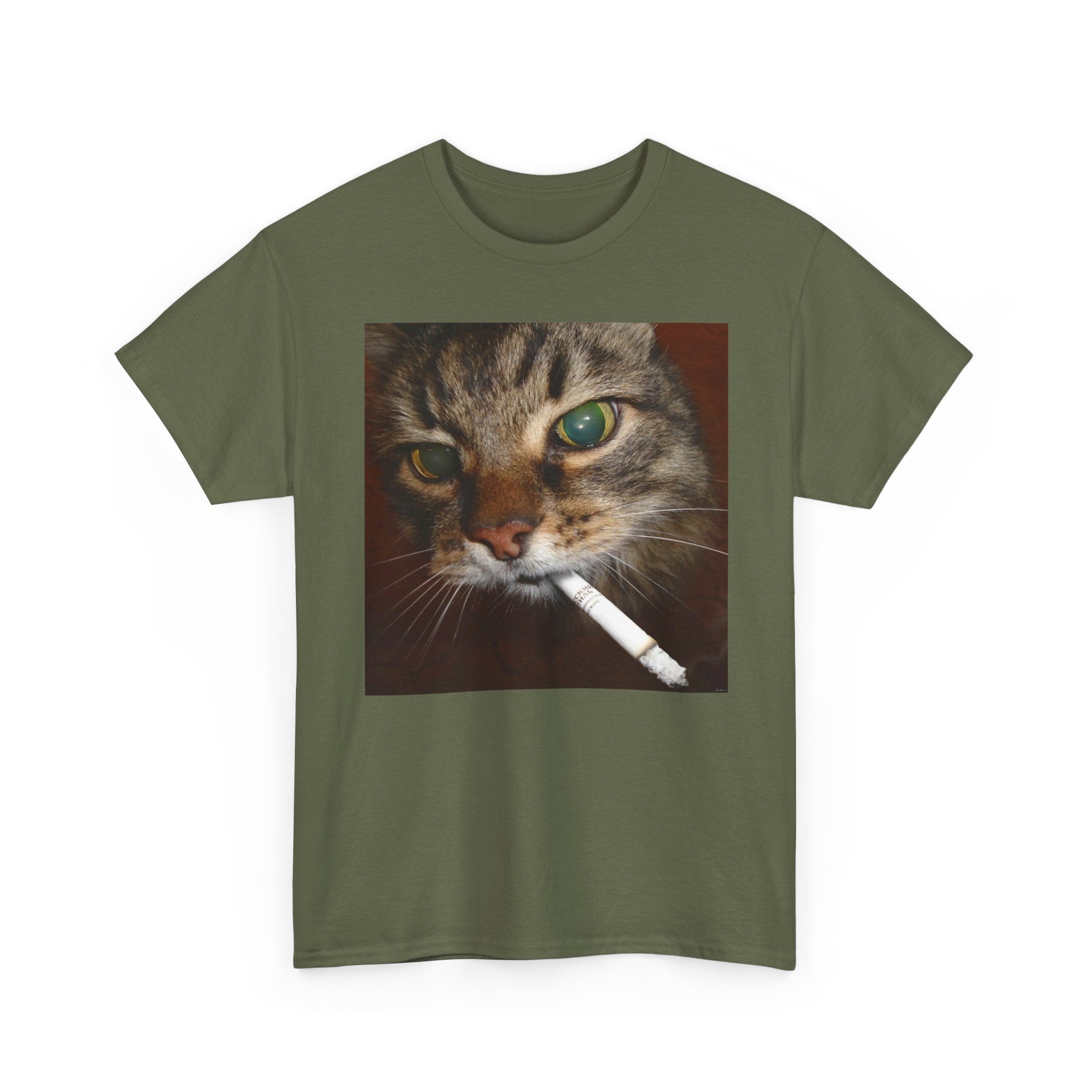 Cat Smoking Cigarette Tee