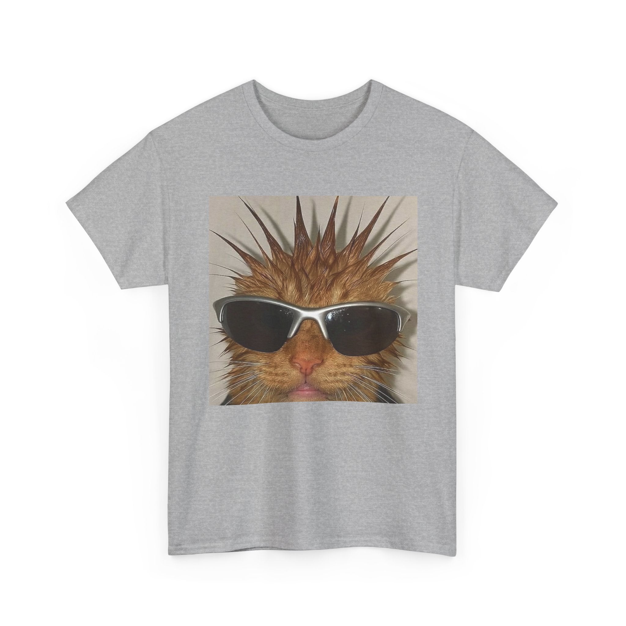 Rockstar Cat With Glasses Tee