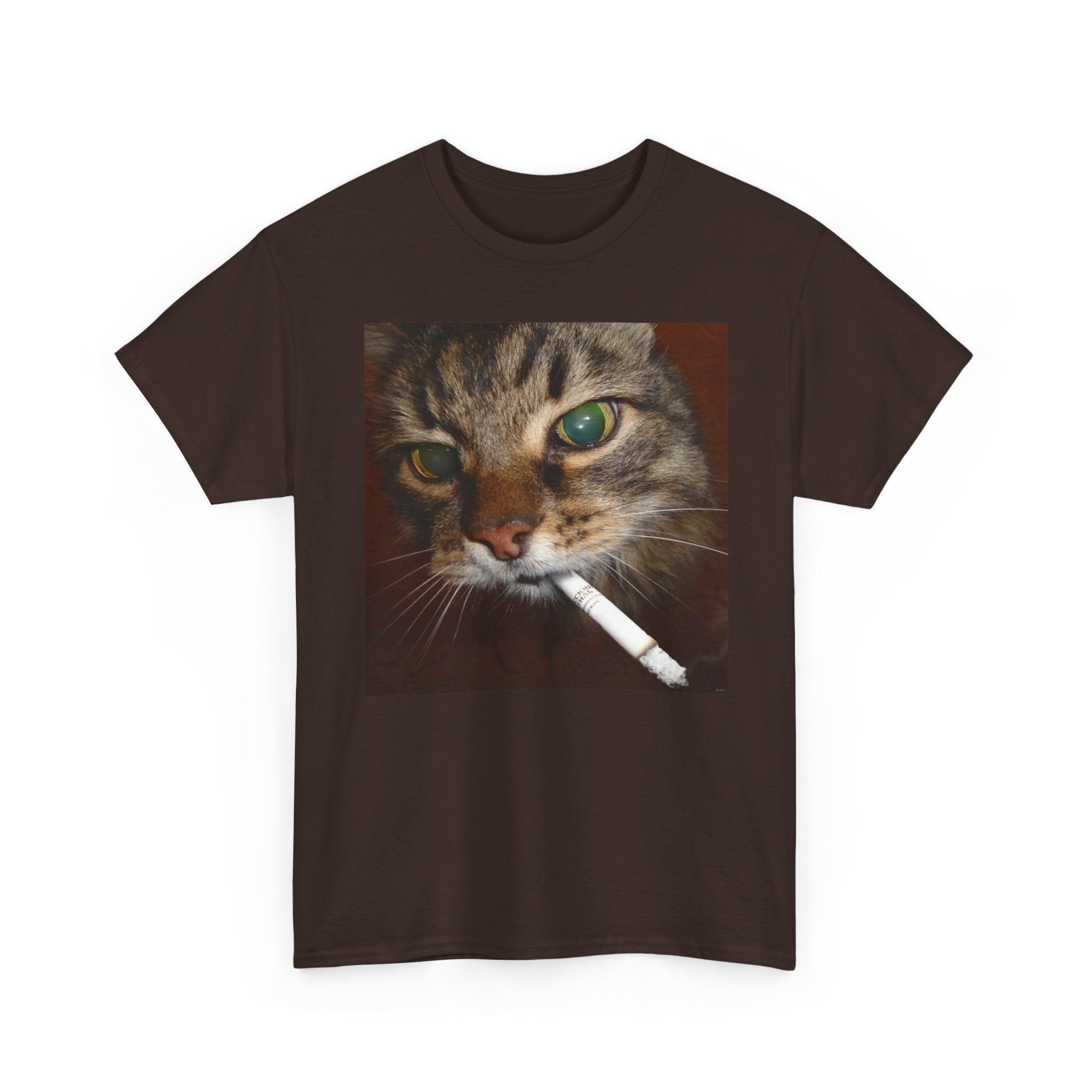 Cat Smoking Cigarette Tee