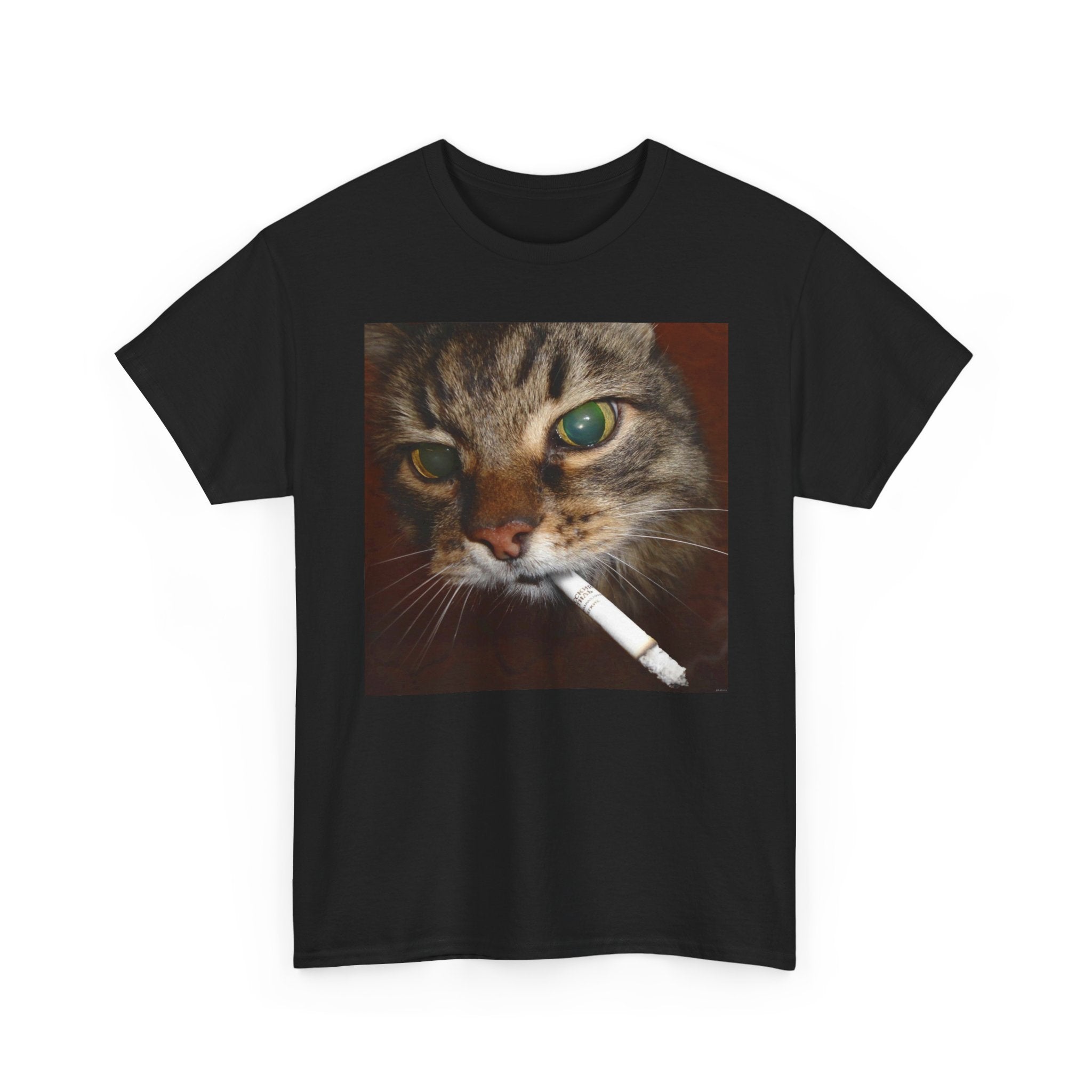 Cat Smoking Cigarette Tee